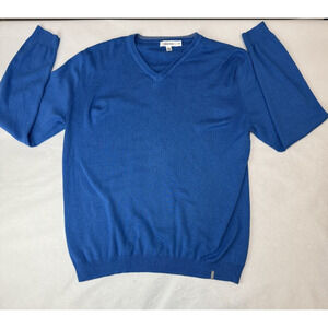 Calvin Klein Sweater Blue Preppy Cotton Modal XL